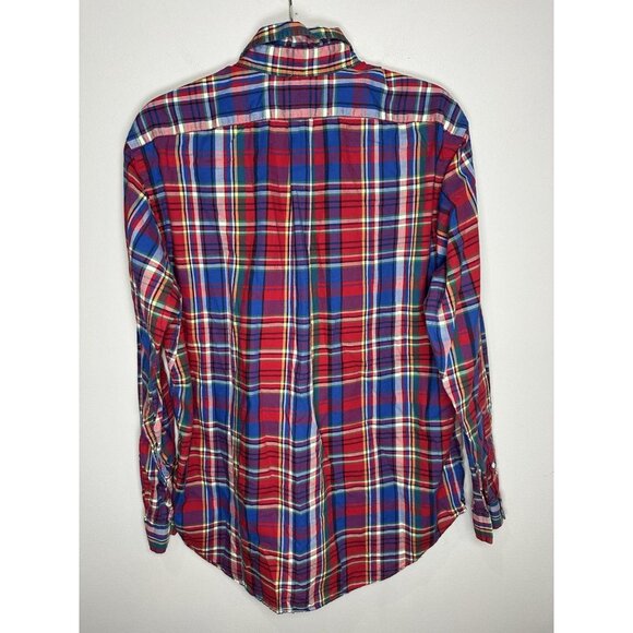 Ralph Lauren Plaid Button-up Shirt Men’s Size Large Classic Fit Red Blue Green - Picture 7 of 7